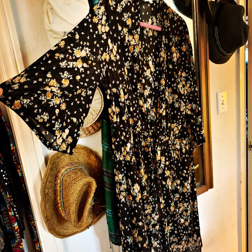 Mesh Tie front duster